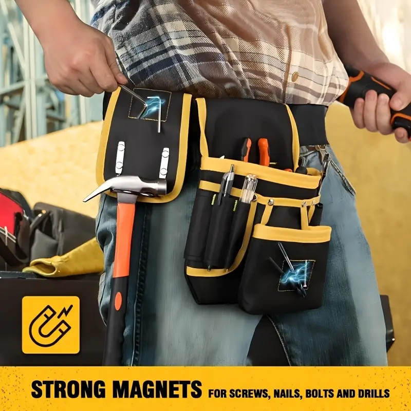 Cinto Bolsa Cinturão Porta Ferramentas Eletricista Carpinteiro Marceneiro Multiuso C/26 bolsos Vendido(s) - Variação: