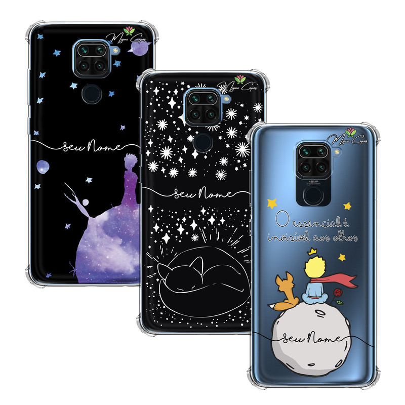 Capa Capinha - Xiaomi Redmi Note 9 - Pequeno Principe Personalizada com Nome
