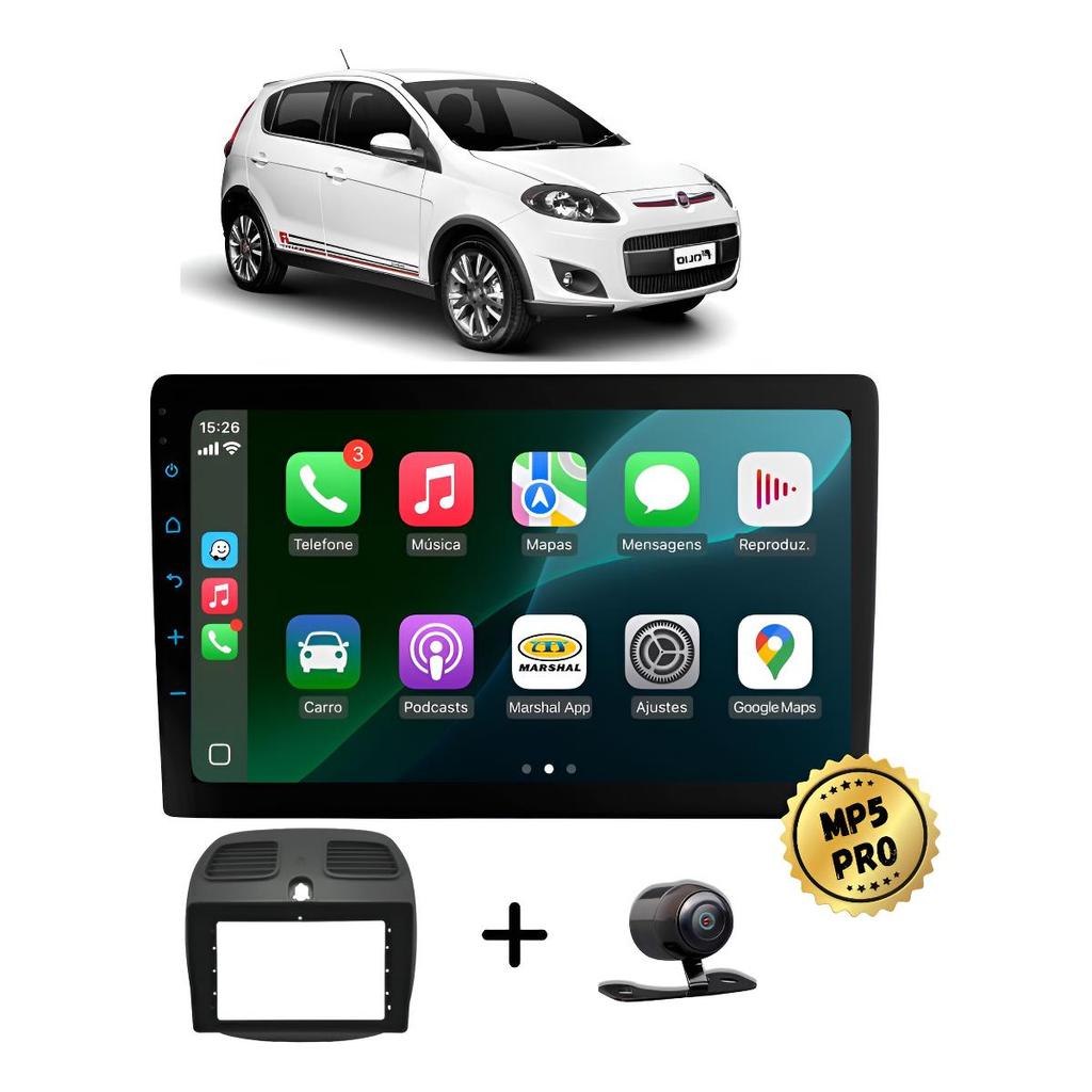 Kit Multimidia Mp5 Pro+ 9' Palio Sporting 2012 2013 2014 2015 2016 2017