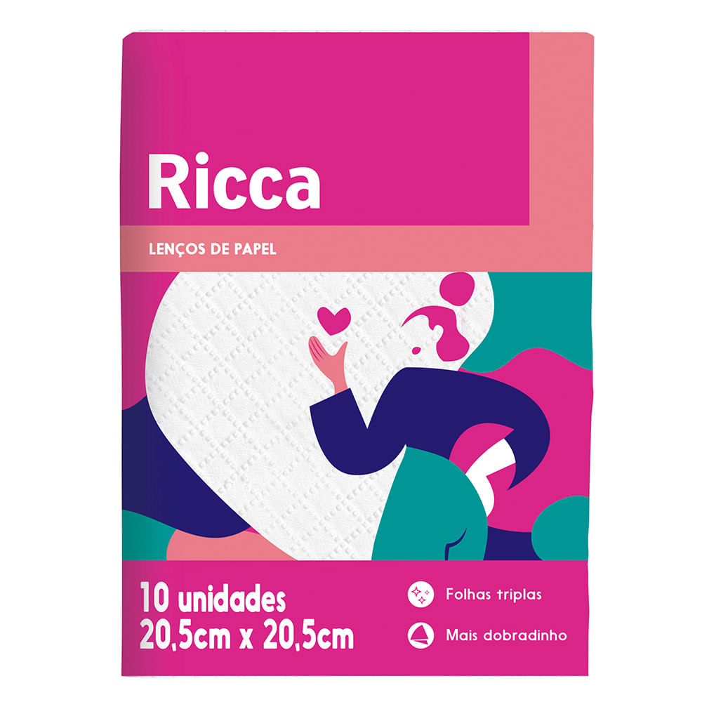 Lenço de Papel Mini Ricca