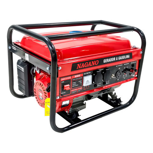 Gerador De Energia  Nagano Ng3810 A Gasolina 3.6 Kva Monofásico 110v220v