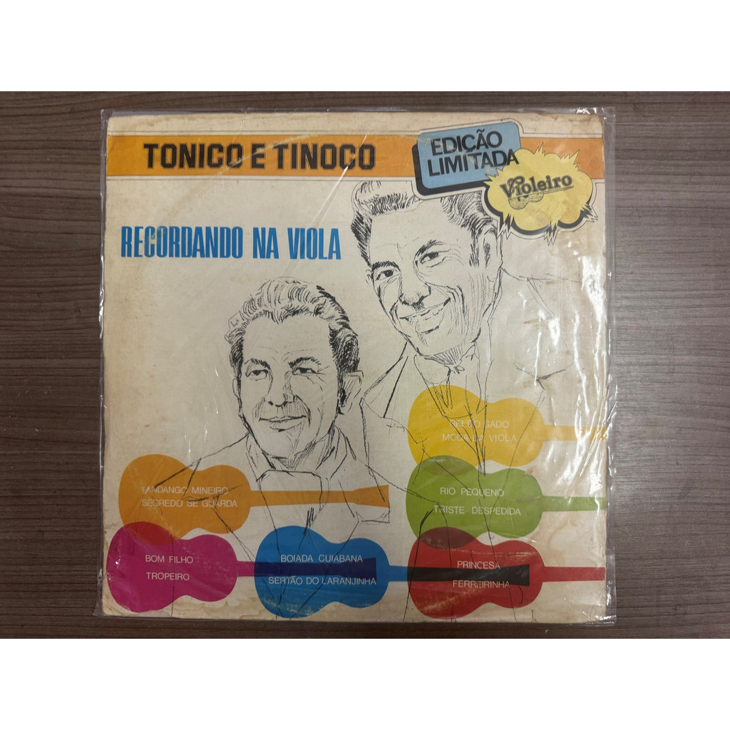 LP TONICO E TINOCO RECORDANDO NA VIOLA 1978