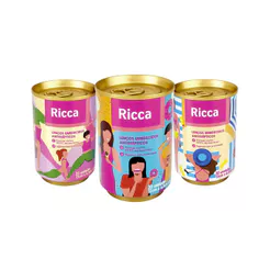 Kit com 3 Latas de Lenços Umidecidos Antissépticos Ricca