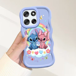 Capinha Fofo Para Motorola Moto G56 5G Capa De Silicone Macia Estilo Simples Macaron Case 0041