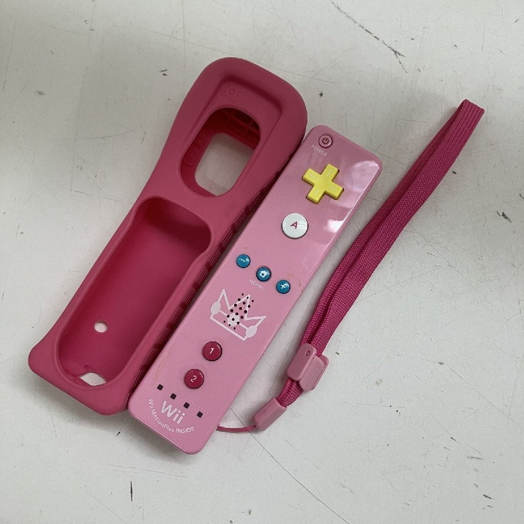 Nintendo Wii Remote Plus Controller MotionPlus Peach Limited Edition RVL-036 Built-in Genuine Tested RVL036