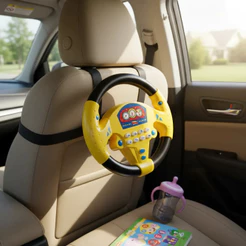 Kit Volante Infantil Interativo Musical Com Luz E Som + Pilhas Inclusas Brinquedo Bebê Educativo Presente Zoop Toys
