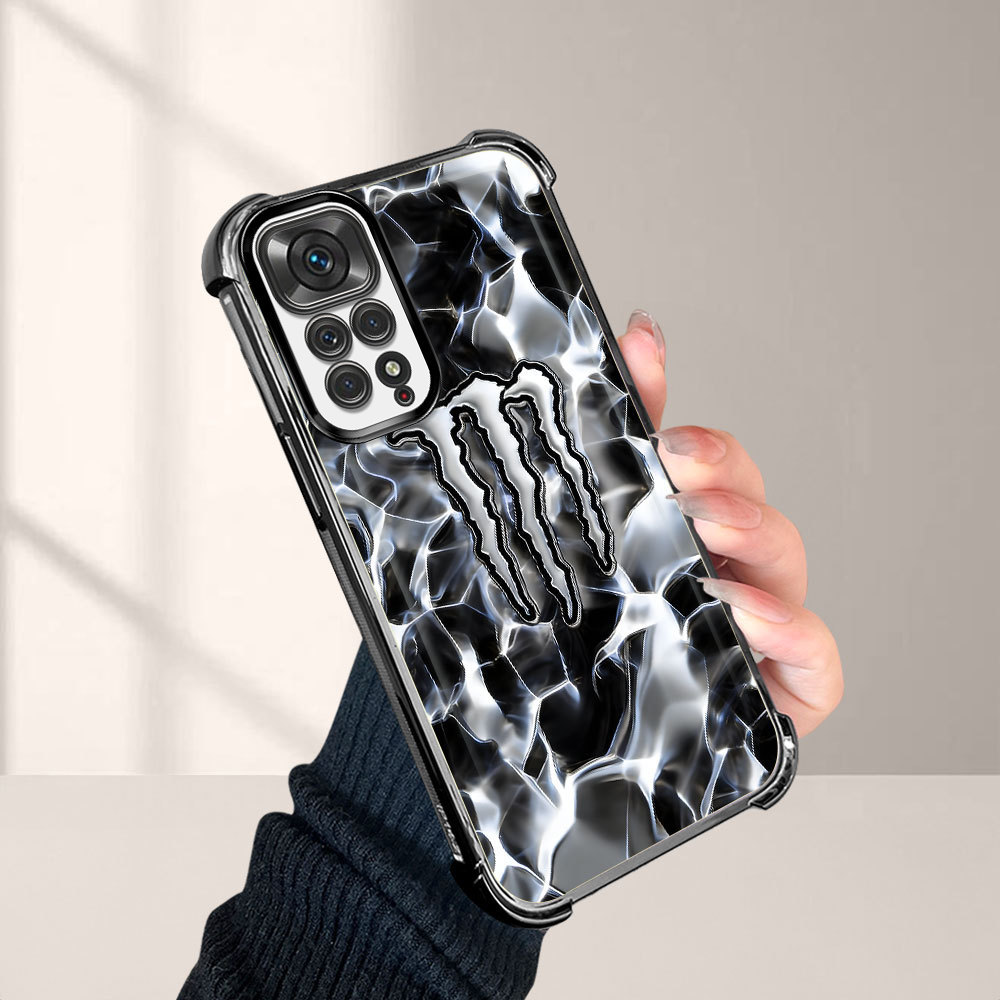 Capa Macia Luxo Para Xiaomi Redmi Note 11 11S Telefone Capinha Capas Anti Impacto Choque Case Transparente 0962 FS