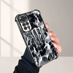 Capa Macia Luxo Para Xiaomi Redmi Note 11 11S Telefone Capinha Capas Anti Impacto Choque Case Transparente 0962 FS