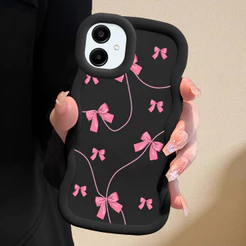 Capinha Laço Para Samsung Galaxy A06 Capa De Silicone Macia Estilo Simples Macaron Case 0133