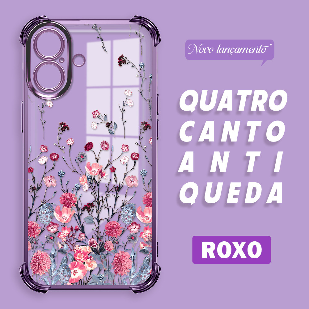 Capinha Capa Anti Impacto Transparente Luxo Para iPhone 17 Case De Celular SJ 0479