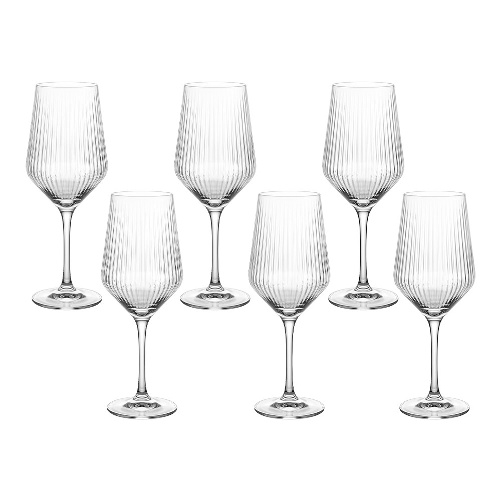 Jogo de Taças de Vinho de Vidro Netuno 500mL - Hauskraft Premium