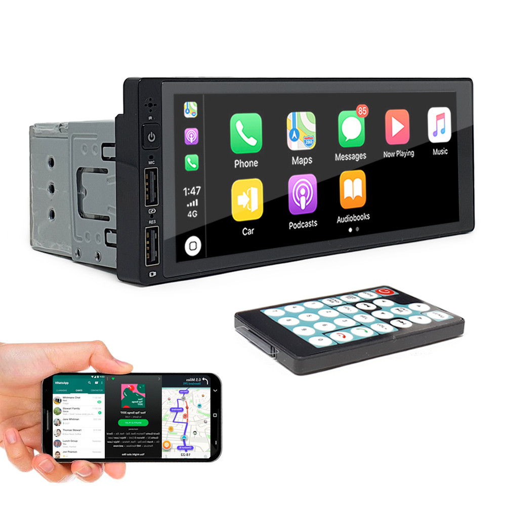 Central Multimídia 1 Din Peugeot 307 Bluetooth Espelhamento Carplay Car Play