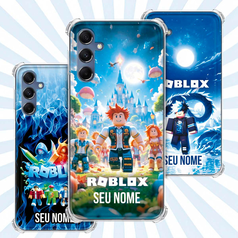 Capa Capinha - Samsung Galaxy M34 - Jogo Roblox Gamer Avatar Skin Personalizada Nome