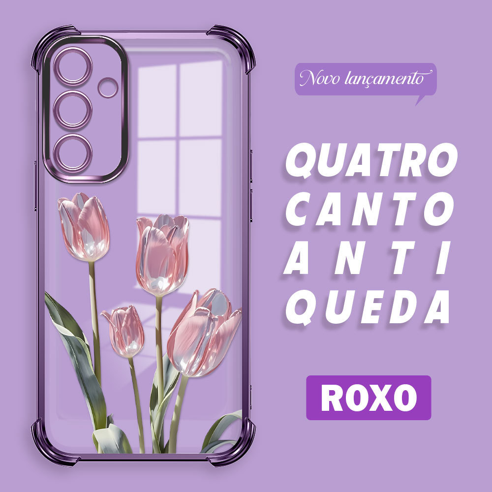 Capinha Para Samsung Galaxy A16 4G 5G Capa Anti Impacto Transparente Macia Proteção Case SJ 1105