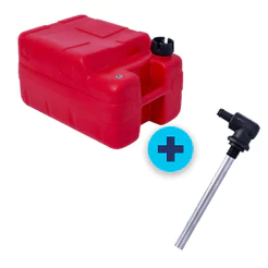 TANQUE 30 LITROS COM PESCADOR FIXO DE NYLON 5/16" - VERMELHO