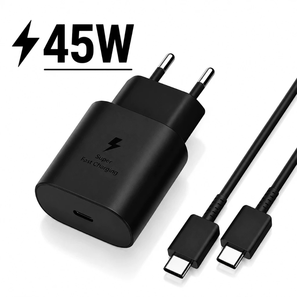 Fonte Carregador 25W Compatível Galaxy M54 5G, M55 5G, M56 5G, M62 Tipo C