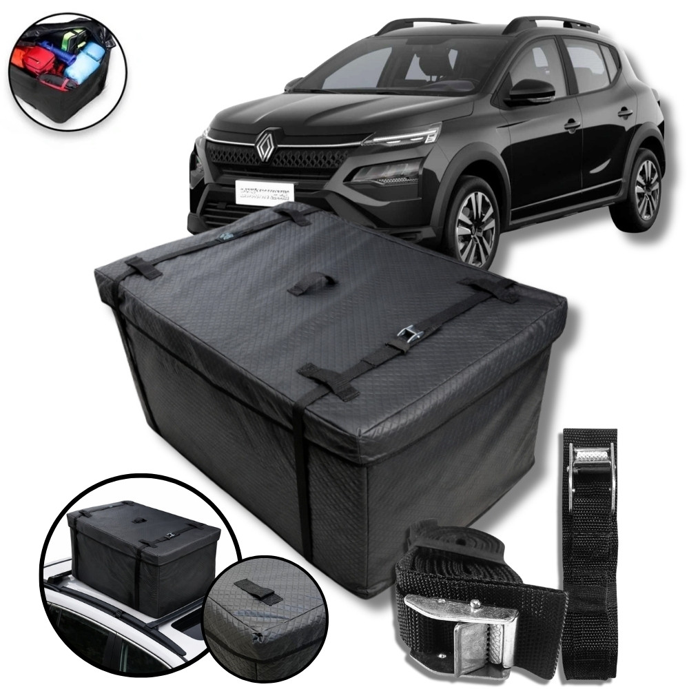 Bolsa Maleiro Teto Impermeável + Cinta 370l Renault Kardian