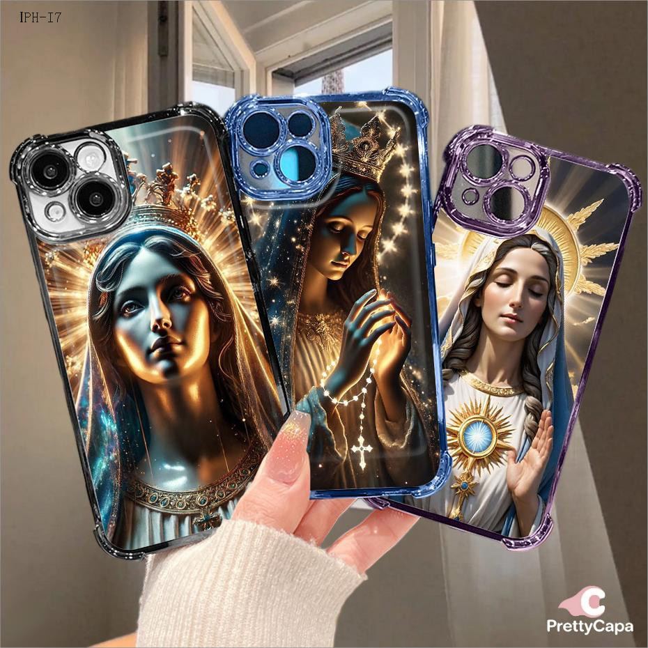 Capa Anti Impacto Transparente Luxo Para iPhone 17 17E 16 16E 15 14 13 12 11 XR 7 8 SE Pro Max Plus Capas Phone  0976FS