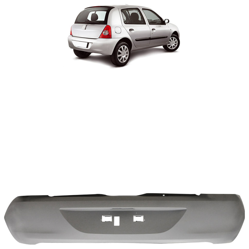 Parachoque Traseiro Clio Hatch 2006 2007 2008 2010 2011 Primer