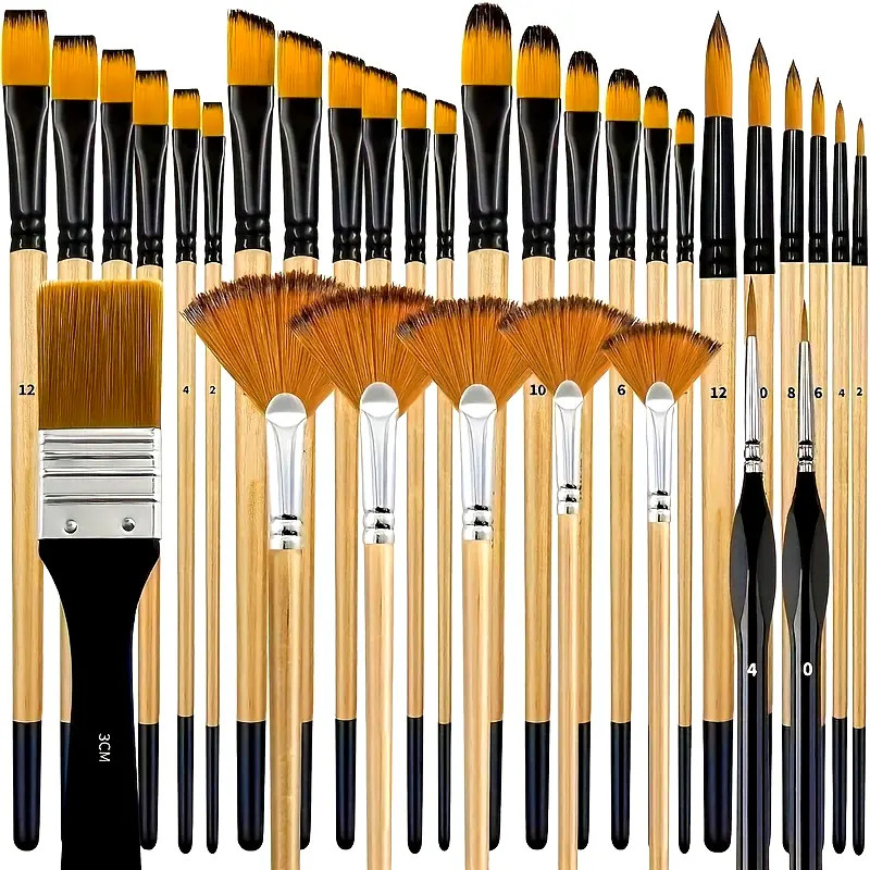 32 Conjunto de Pincéis, Série Artist, Cerdas de Nylon com cupom 5.03mil+ Vendido(s) - Variação: