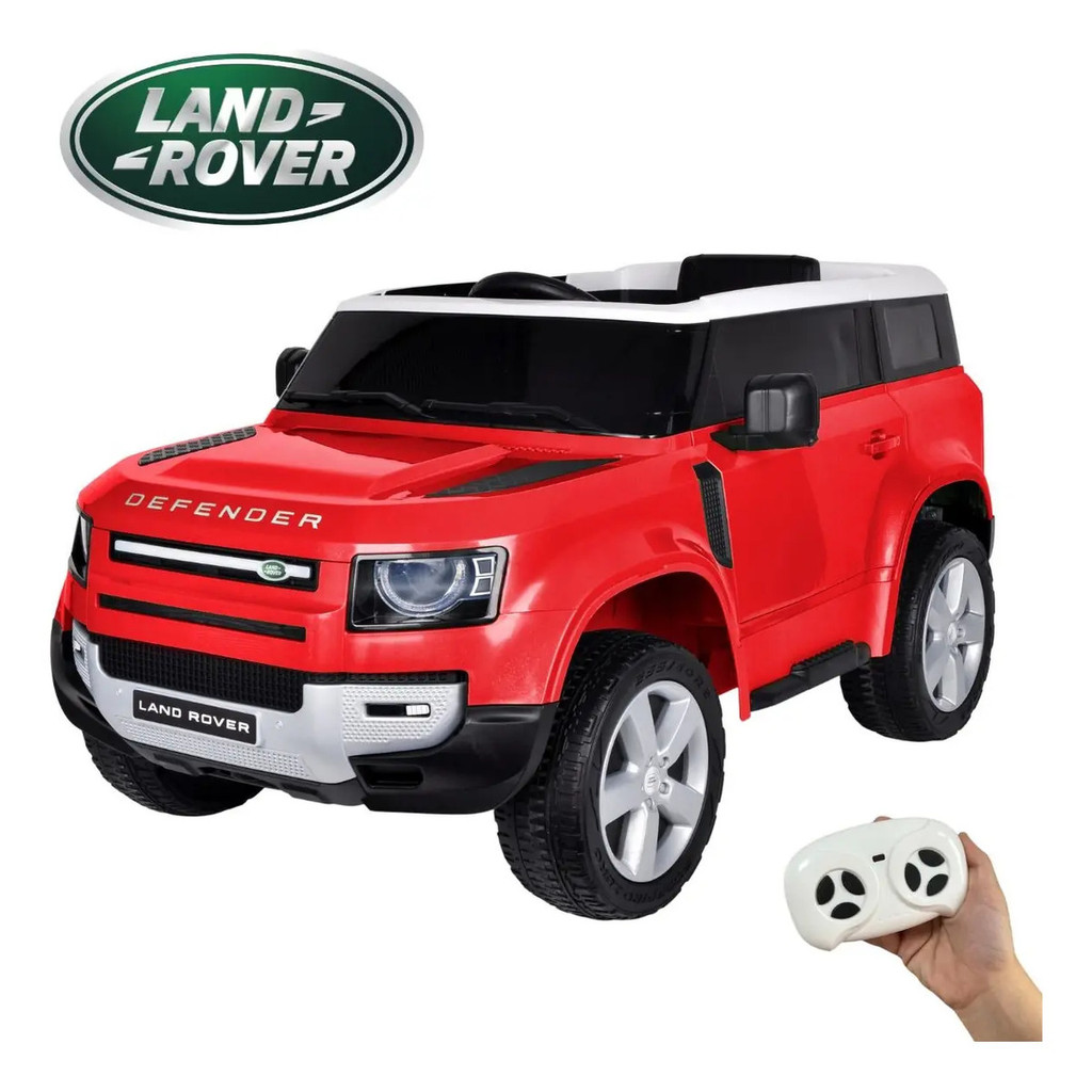 Imagem MINI CARRO ELÉTRICO LAND ROVER DEFENDER 12V VERMELHO - BW271VM Importway BW271VM