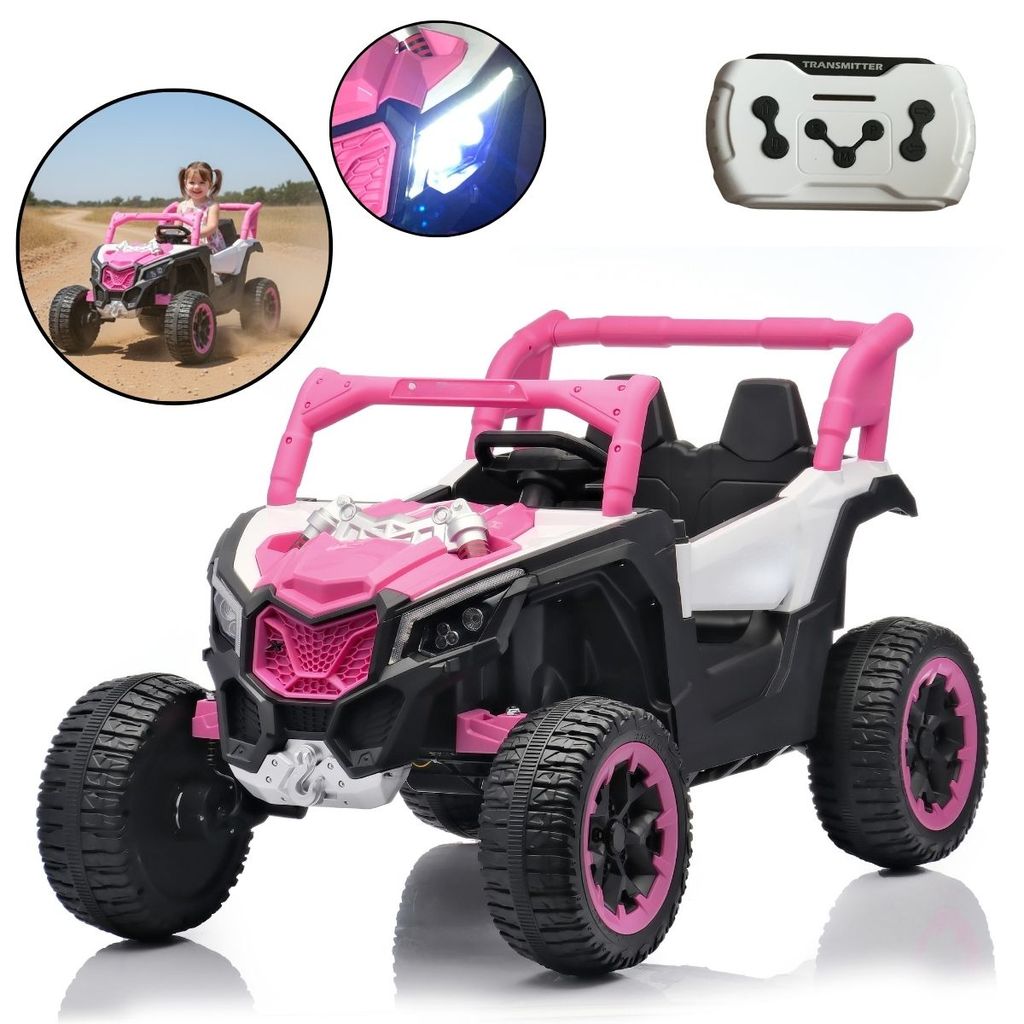 Imagem Mini Quadriciclo Elétrico Infantil 12v Rosa Com Luz E Musica Importway BW401RS