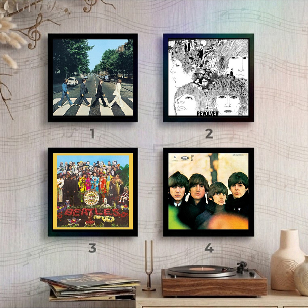 Quadro The Beatles Rock Capa de Álbum Decorativo