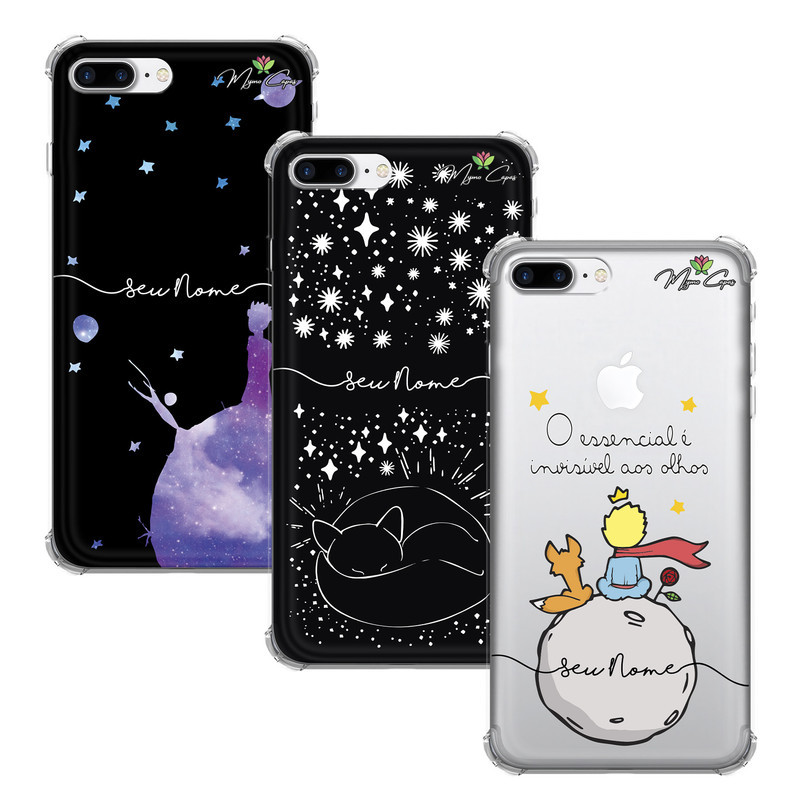 Capa Capinha - iPhone 7 Plus - Pequeno Principe Personalizada com Nome