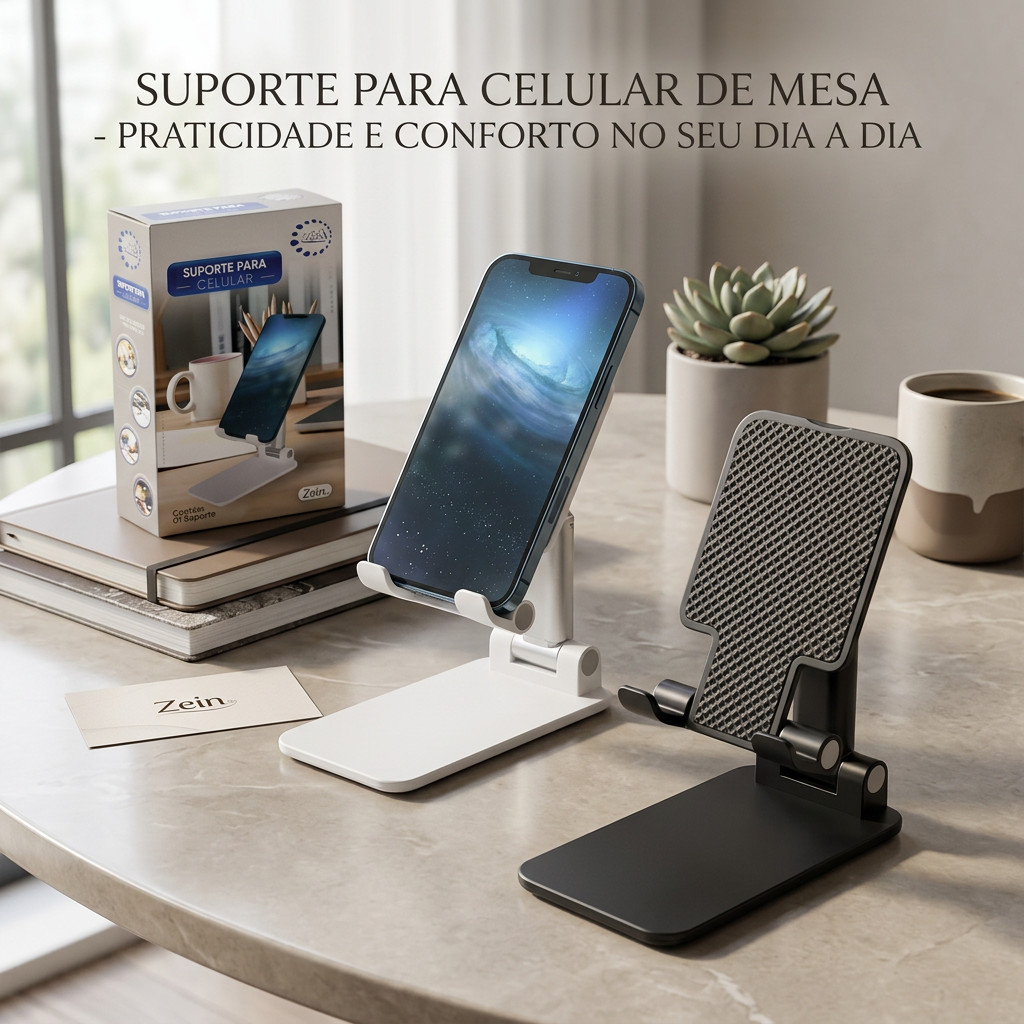 Suporte para Celular de Mesa - Praticidade e Conforto no Seu Dia a Dia