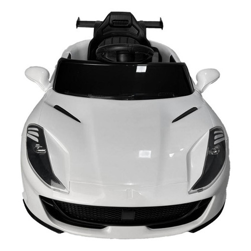 Carrinho Elétrico Infantil Motor 12v Branco Ré Controle 2em1
