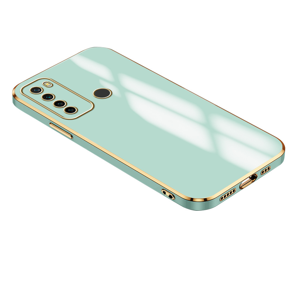 Capa Para Xiaomi Redmi Note 8 Case Borda Dourada Anti-Impacto Capinha De Celular DD 1000