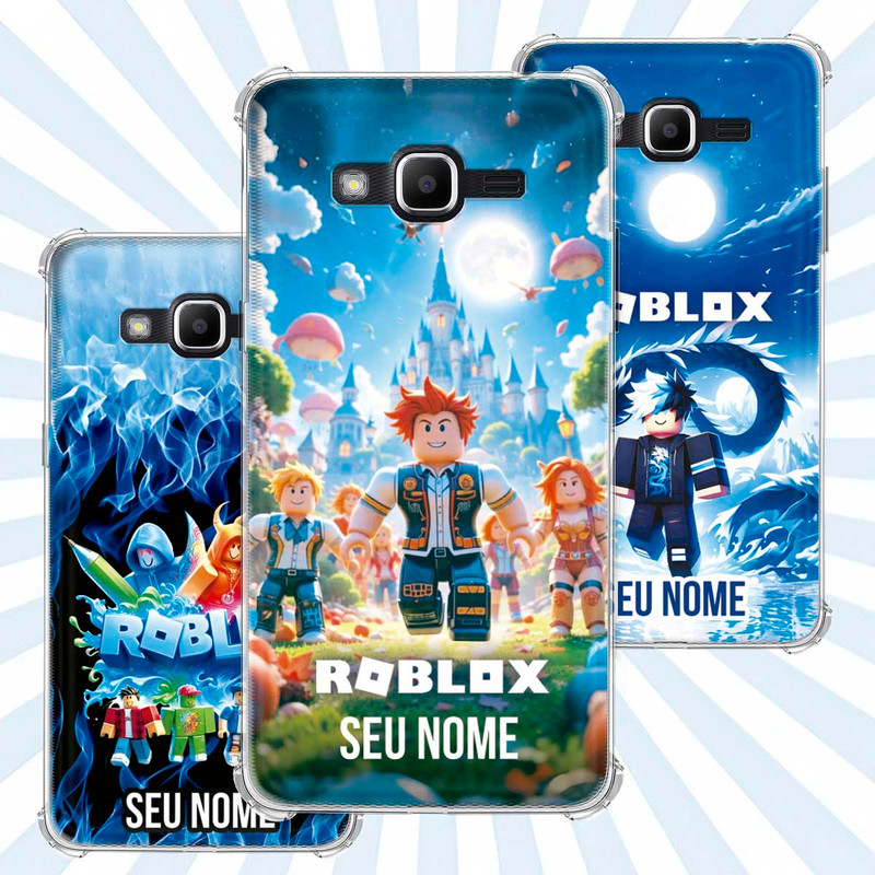 Capa Capinha - Samsung Galaxy J2 Prime - Jogo Roblox Gamer Avatar Skin Personalizada Nome