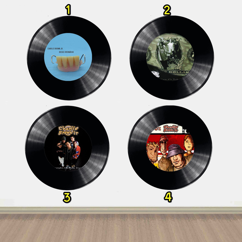 Disco Decorativo Charlie Brown Jr Vinil Estilo Retro