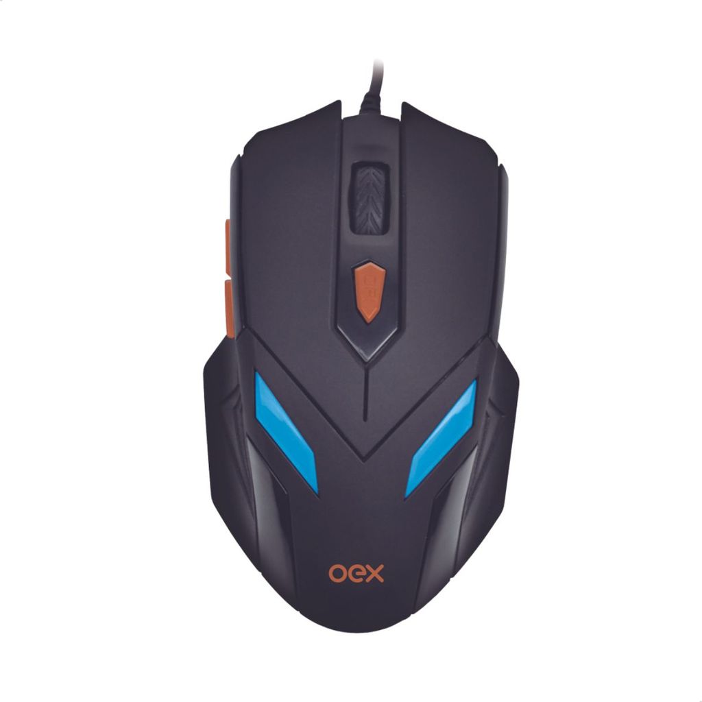 Kit Gamer Completo Oex War MC100 Mouse Ergonômico 6 Botões E Mousepad Resistente À Água Original