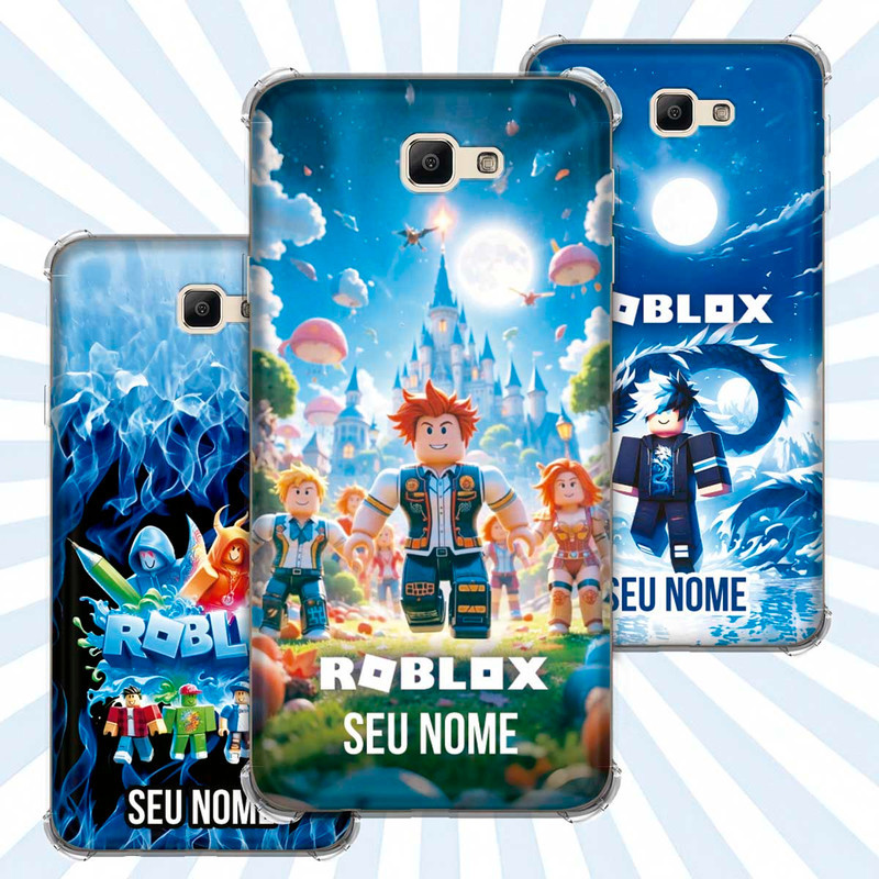 Capa Capinha - Samsung Galaxy J7 Prime - Jogo Roblox Gamer Avatar Skin Personalizada Nome