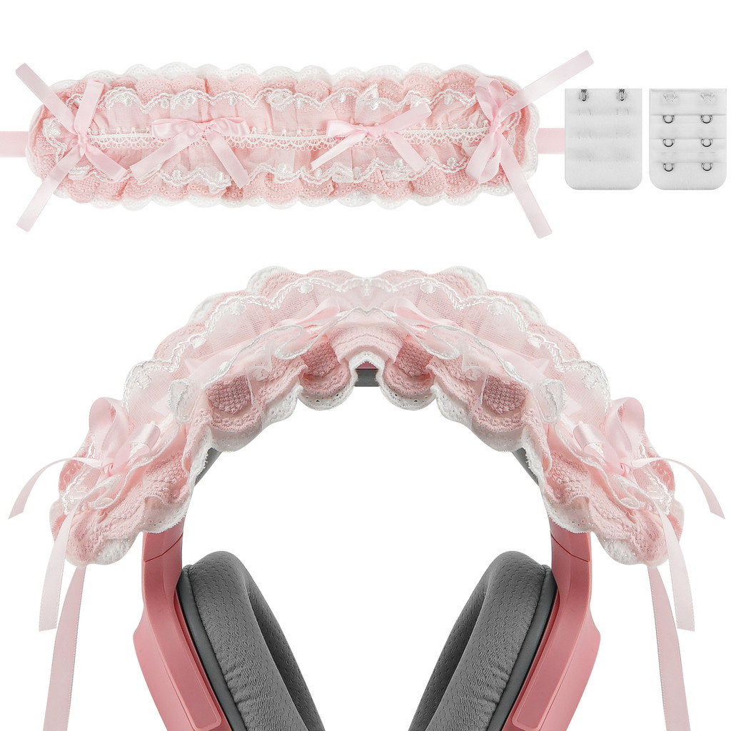 Capa Para Faixa De Cabeça Fone De Ouvido Geekria Cute Bow Compatível Com Sony , Sennheiser , HyperX E Muito Mais , Jogos