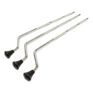 Kit Com 3 Pés De Surdo Ps Plus Cromado 45cm X-pro