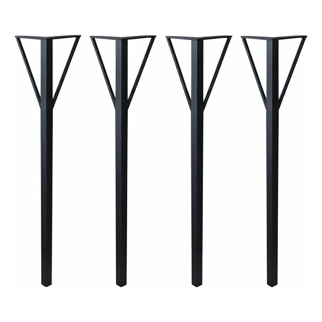 Pés De Ferro 80cm Preto Eletrostática Minimalista Resistente Móveis Mesa Bancada Aparador DIY Industrial Resistente