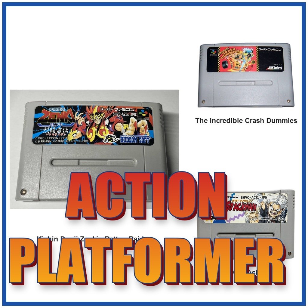 Action / Platformer Jump and Run Kishin Douji Zenki Rettou Raiden SFC SNES Super Famicom Used Tested Working