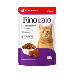 Sachê Finotrato Gatos Adultos Sabor Carne 85g