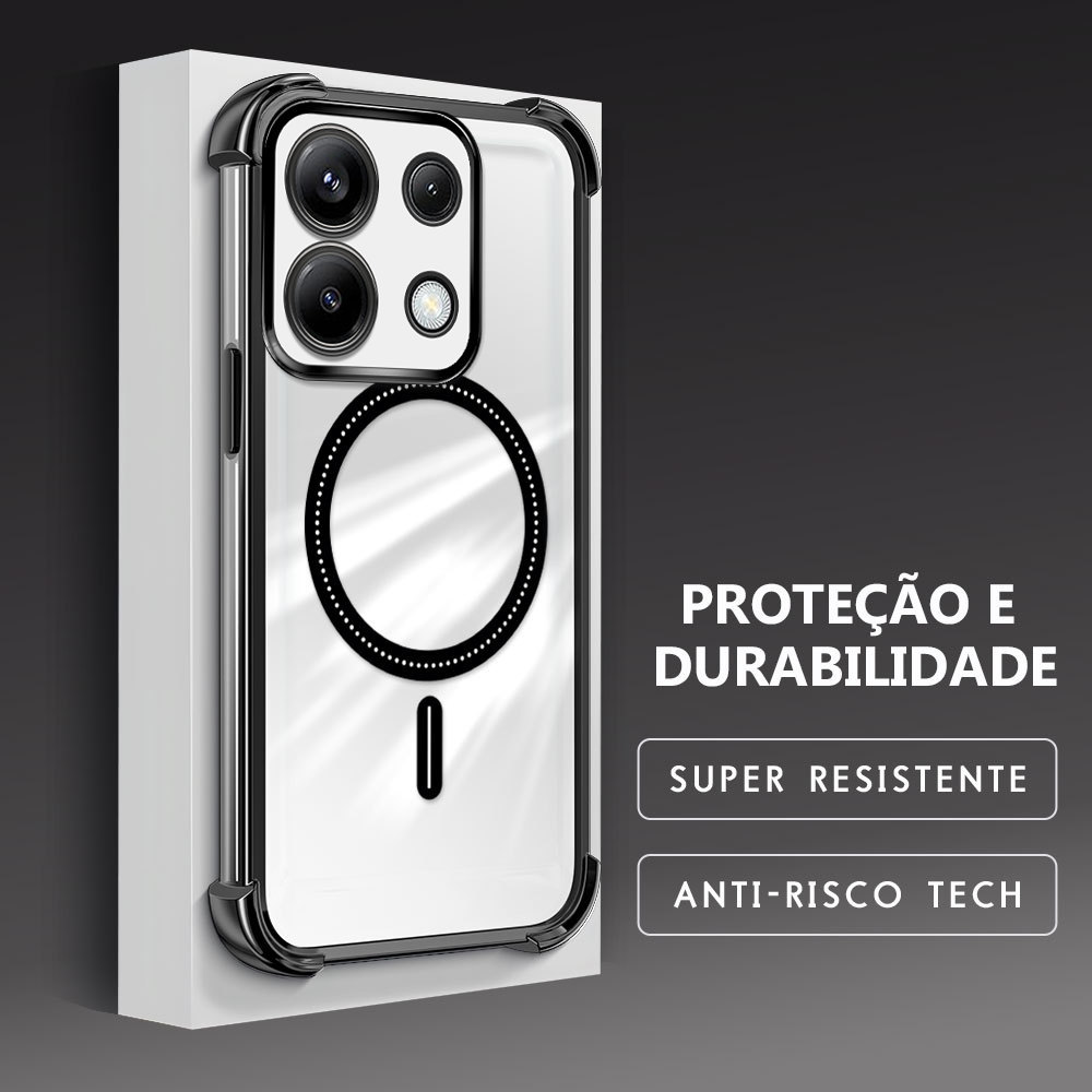 Capinha Anti-Queda Transparente Para Xiaomi Poco X6 Redmi Note 13 Pro 5G Capa De