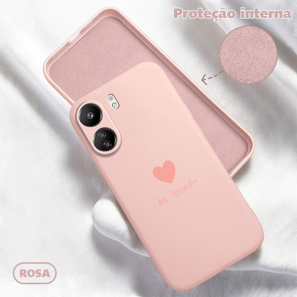 Capinha Capa Silicone Aveludada Para Xiaomi Redmi 13C 4G Anti-impacto Macia Case  YT 0229