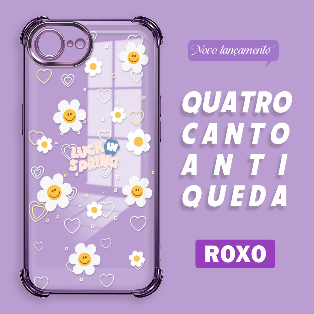 Capinha Capa Anti Impacto Transparente Luxo Para iPhone 17E 16E Case De Celular SJ 0823