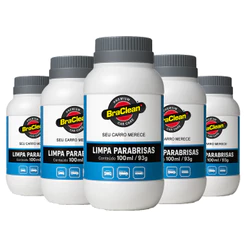 Kit 5 Limpa Para-brisa BraClean 100ml Aditivo Para Reservatório
