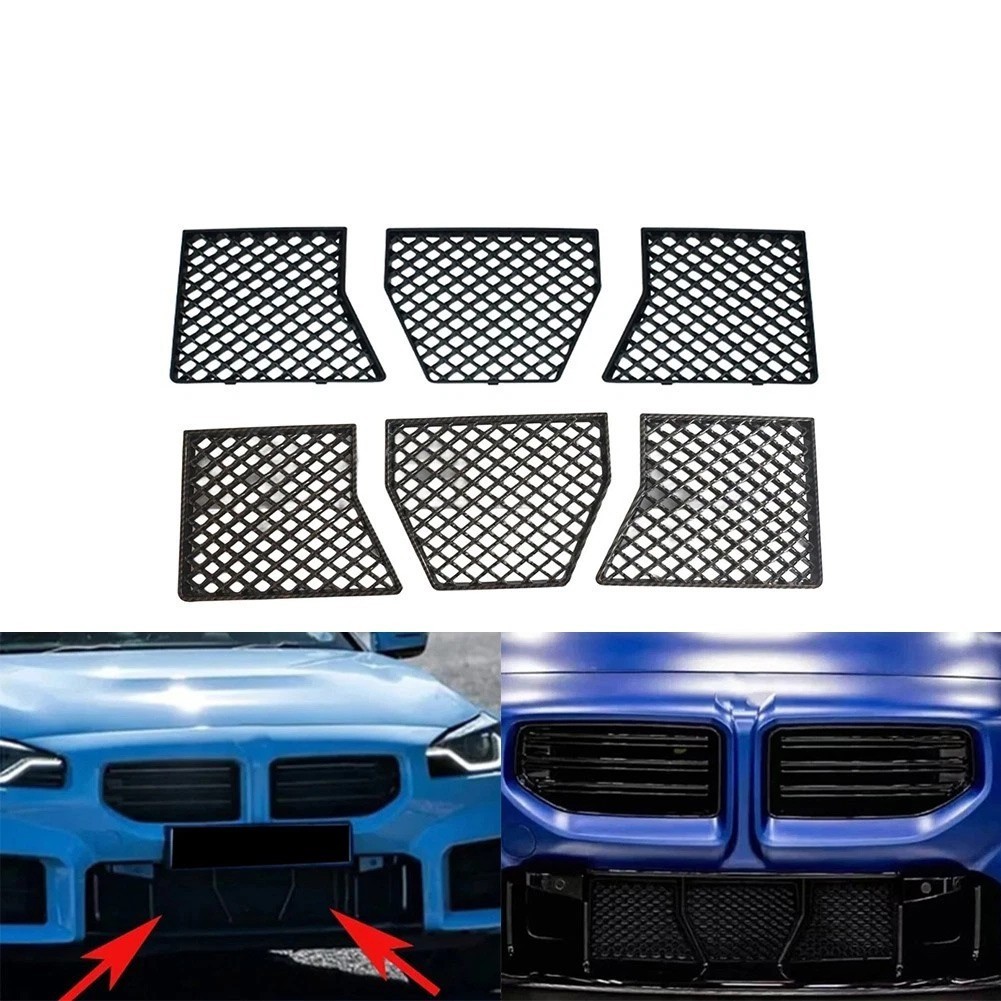 ARBES Hot3 Pack Car Front Bumper Center Grade Inferior Malha Guarda Para BMW G87 M2 2023-2025