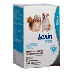 Duprat Lexin C Cefalexina 300mg Antibiótico Cães 12 Comprimidos