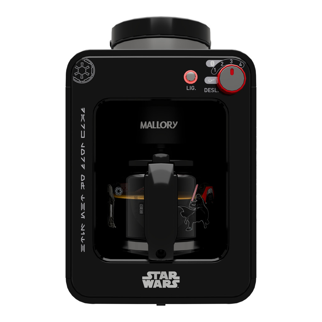 Cafeteira e Moedor de Grãos Mallory Star Wars Darth Brew Jarra Especial