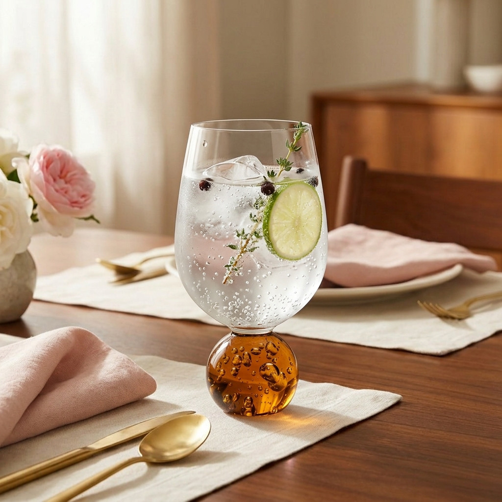 Conjunto 6 Taças Base Esfera Sphere Let's Eat It Vinho Champagne