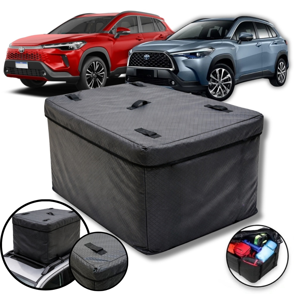 Bolsa Bagageiro Teto Maleiro 370 Litros Impermeável Grande Toyota Corola Cross