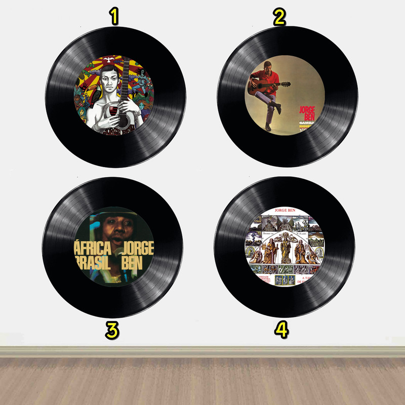 Disco Decorativo Jorge Ben Vinil Estilo Retro